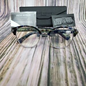 PRIVE Revaux Blue Tort Scratch Resistant Readers +3.50